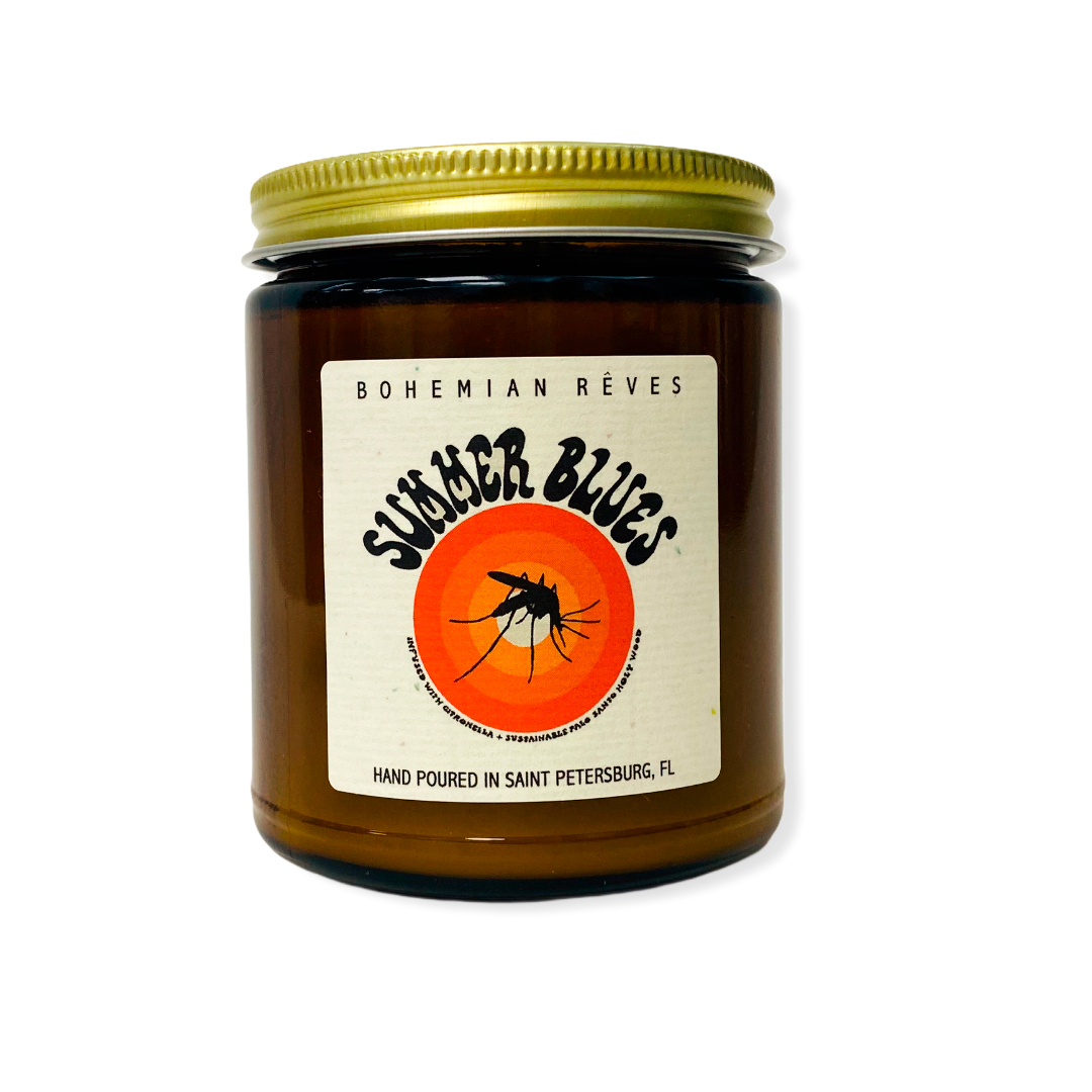 BOHEMIAN RÊVES PLANT-BASED CANDLE - SUMMER BLUES INSECT REPELLENT MIND WELLNESS NATURALLY NAUGHTY STORE NNSTORE HK