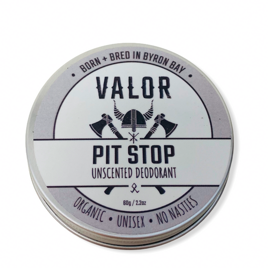 VALOR PIT STOP NATURAL DEODORANT PASTE UNSCENTED SKINCARE BODYCARE NATURALLY NAUGHTY STORE NNSTORE HK